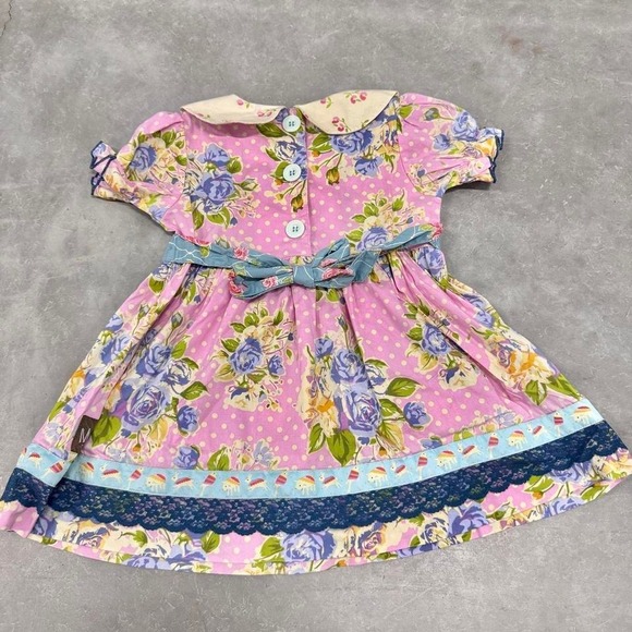 Vintage 90s y2k girls blue dress cottage core - Picture 3 of 6